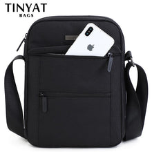 Load image into Gallery viewer, Black Canvas Messenger  shoulder  bag