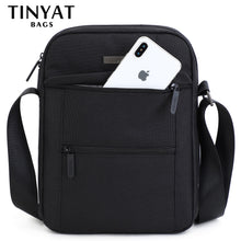 Load image into Gallery viewer, Black Canvas Messenger  shoulder  bag
