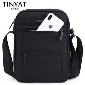 Black Canvas Messenger  shoulder  bag