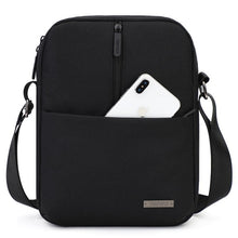 Load image into Gallery viewer, Black Canvas Messenger  shoulder  bag
