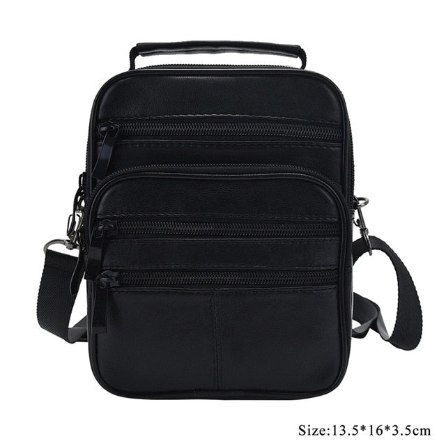 Casual Men's Business Genuine Leather Crossbody Bag