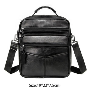 Casual Men's Business Genuine Leather Crossbody Bag